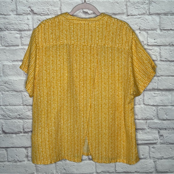 Anthropologie Maeve Classic Surf Shirt In Yellow XL - Picture 7 of 14